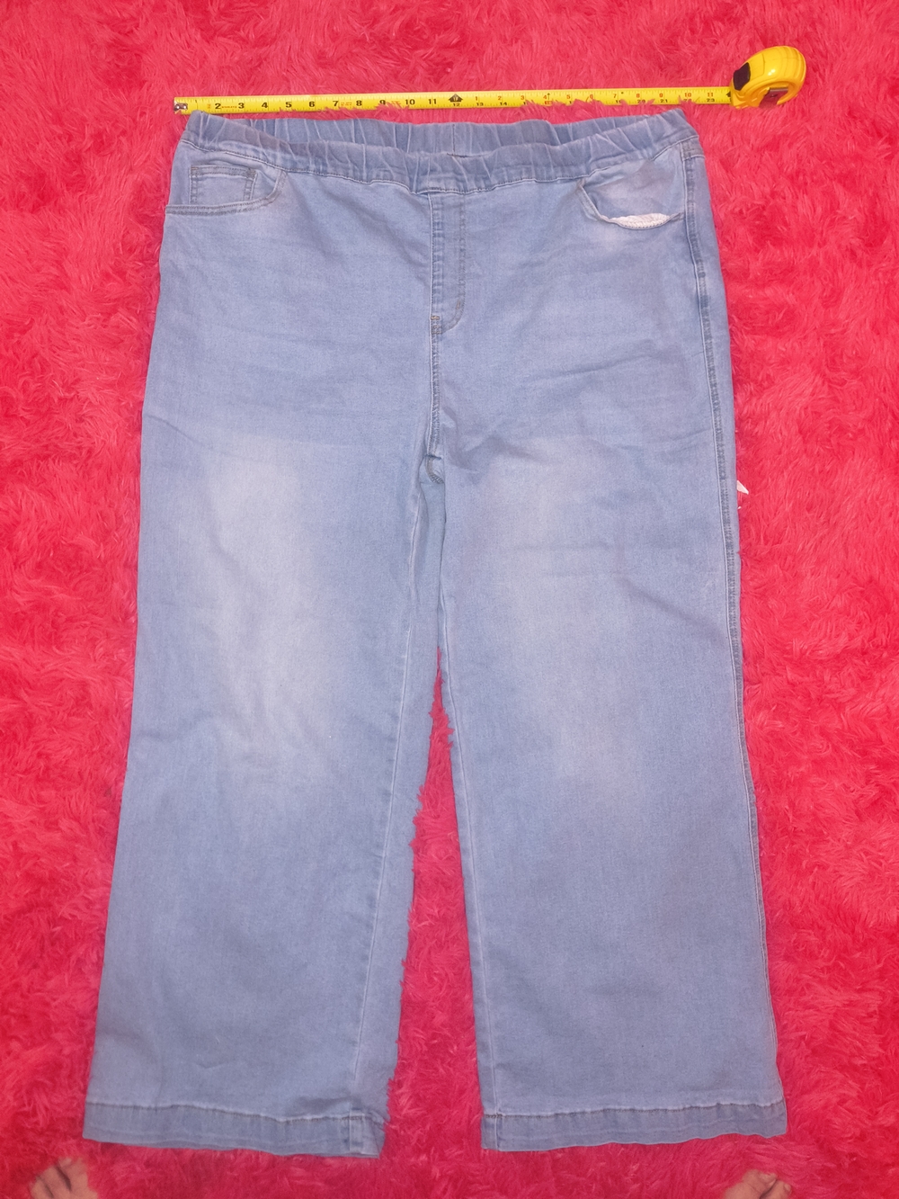 Light Blue Women’s Elastic Waist Jeans